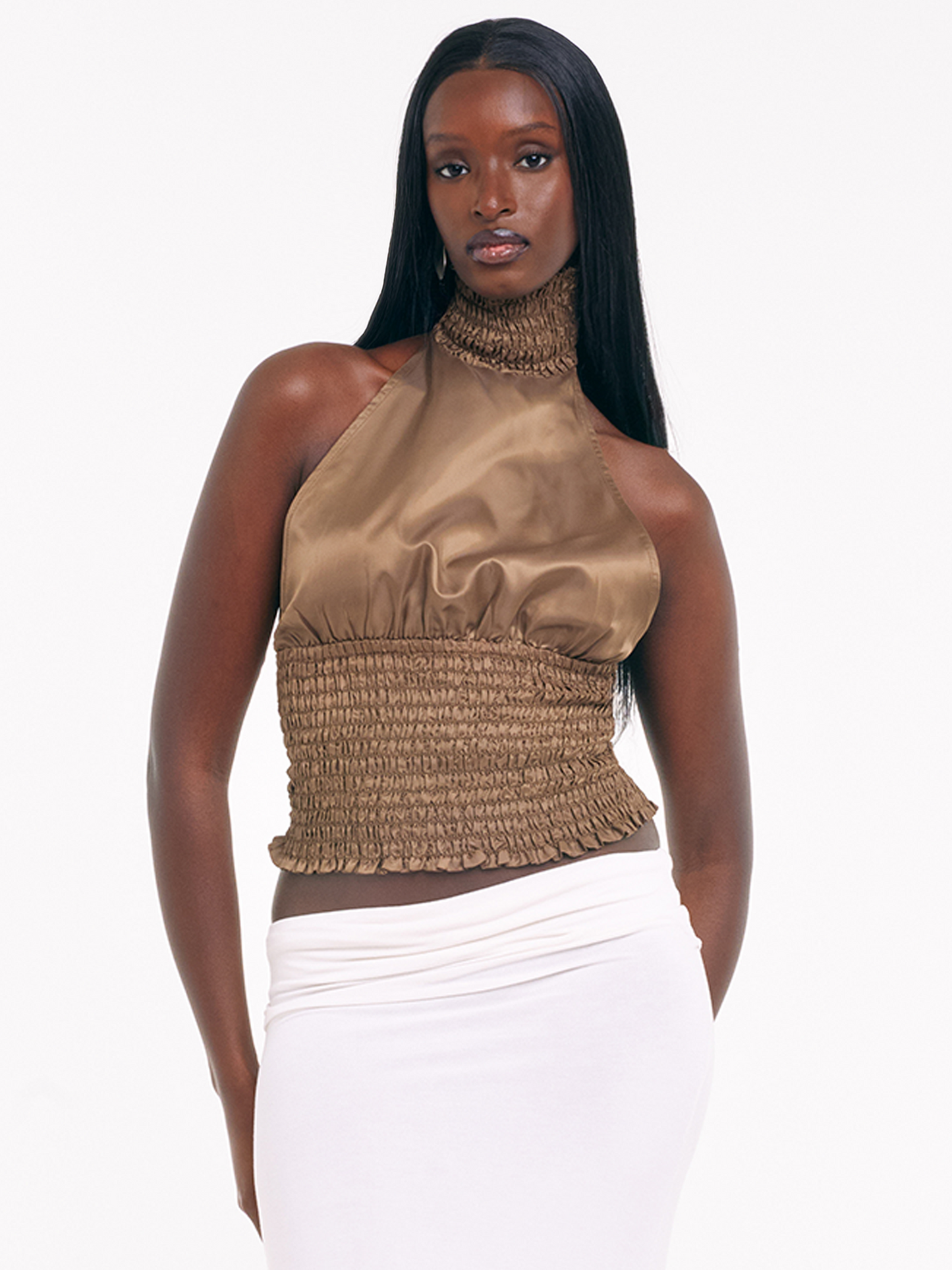 Oil Shirred Top